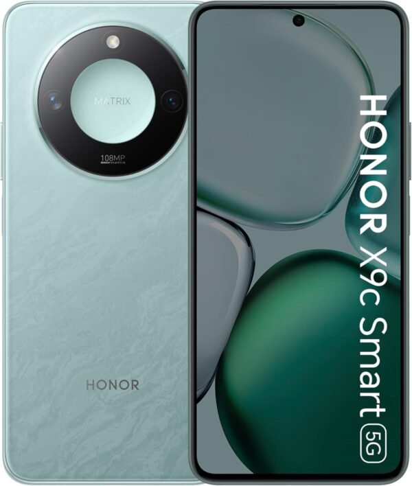 HONOR X9c Smart 5G 8+256GB, 120Hz 6.8 Inh Display, Drop Resitant, Scratch Resistant, Water Resistant Smartphone, Ocean Cyan - UAE Version