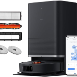 Xiaomi X20 Max Robot Vacuum and Mop, Self-Drying, Auto Mop Washing, 8000Pa Suction, Self-Emptying, Structured light and edge laser obstacle avoidance,Edge cleaning