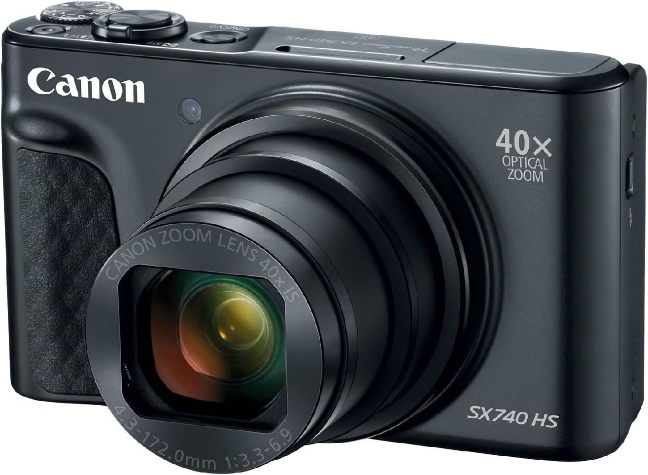 Canon PowerShot SX740 HS Digital Camera (Black)