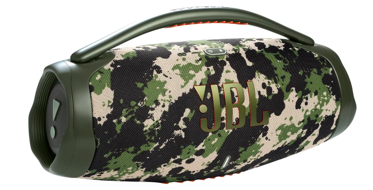 JBL Boombox 3 Portable Bluetooth Speaker, Squad